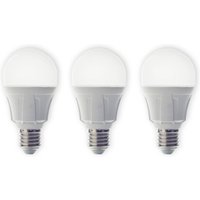 Lindby LED-lampa, set om 3, E27, 8,5 W, matt, 3.000 K