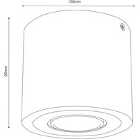 Envostar Ernest Downlight GU10 made of wood, round