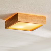 TEMAR LIGHTING Plafonnier Quatro DR avec cadre en bois, 30,5cm