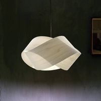 LZF LAMPS LZF Nut hanging light, ivory/nickel-coloured, length 42 cm