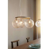 Nuura Aps Lustre Nuura Miira 3 Circular, Ø 54 cm, laiton/transparent