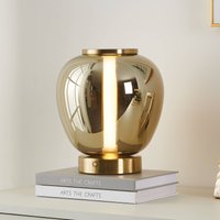 Stars of Light LED-bordlampe Fruitera guld 25 cm glas CCT