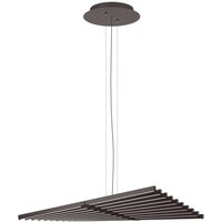 Vibia LED pendant light RHYTHM, grey-brown, 87 x 63 cm dimmable 927
