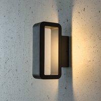 Heitronic Rak LED-utomhusvägglampa Juno