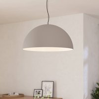 EGLO Gaetano 1 pendant light, Ø 53 cm, grey/white, steel