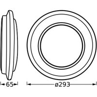OSRAM LED-taklampa ORBIS BERLIN, svart Ø 30 cm metall