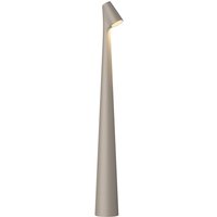 Vibia LED-bordslampa Africa, höjd 45 cm, mörkbeige