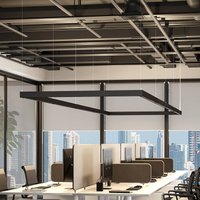 Molto Luce PERFORA PROLINE M LED hanging light, black, 106 cm, DALI, up/down