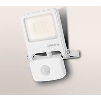 OSRAM ENDURA FLOOD outdoor spotlight, white, sensor 20 W 830 IP44