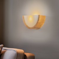 Envostar Kerio wall lamp, 27.5 cm, natural oak