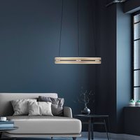 LED-hänglampa PURE E-Loop, elfenbensguld, Ø 50 cm, aluminium, CCT