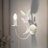 Luminex Summer wall light, white/green/pink, width 11 cm, steel