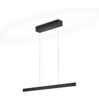 LED-hængelampe LINDA-72, sort, længde 72 cm, gestusstyring