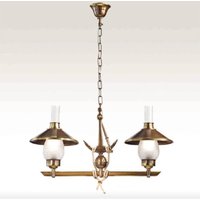 Cremasco Tvåarmad taklampa Grecale med ankare