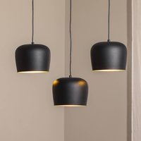 Opviq Hänglampa Berceste N-1410 svart metall 3 lampor linjär