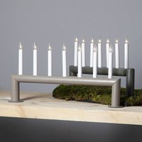 STAR TRADING Candelabra Circum, straight, 7-flame, grey-brown