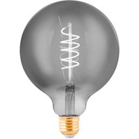 EGLO LED-lampa E27 G125 4W glödtråd svart-transparent