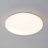 Reality Leuchten Pollux taklampa LED, Ø 37 cm, plast, rörelsevakt