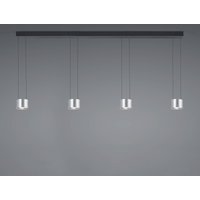 BANKAMP Impulse Flex LED-hänglampa 4 lampor nickel