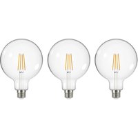 Arcchio LED-lampa med glödtråd klar E27 G125 3,8W 2700K 806lm 3er