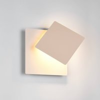 Trio Lighting LED-vägglampa Mio, beige, bredd 18 cm, metall