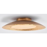Lindby LED-taklampa Keti, Ø 35 cm, guld, rund, metall