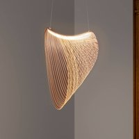 Luceplan Illan LED-trähänglampa dimbar Ø 80 cm