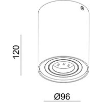 Deko-Light Bengala downlight, silver, Ø 9.6 cm, rotatable and swivelling