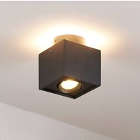 Arcchio taklampa Walisa, 10 x 10 cm, svart, GU10