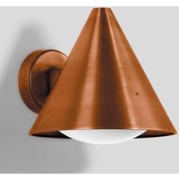 BEGA 31473K3 LED-utomhusvägglampa koppar/opalglas