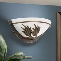 ORION Vägguplight Fleur, antik guld