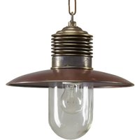 K.S. Verlichting Sturdy outdoor hanging light Klaus brass/copper