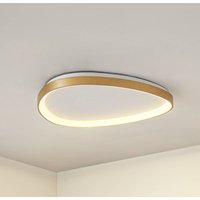 Lucande LED-taklampa Asken, 61 cm, guld, CCT, dimbar