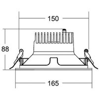 BRUMBERG Apollo Midi, lisse, rond, DALI, 4.000 K, blanc