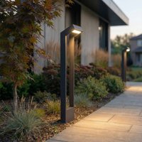 Arcchio Kovato LED path light, height 95 cm, dark grey, IP65