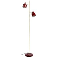 Dyberg Larsen Ocean floor lamp, dark red, 160 cm, 2-bulb.