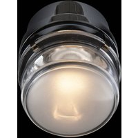Oluce LED wall lamp Fresnel, chrome-coloured, aluminium, glass, 2,700 K