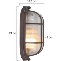 Steinhauer Taklampa Lisanne, brun, oval, metall, glas, E27