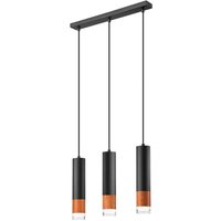 Envostar Fida hänglampa, 3 lampor, svart