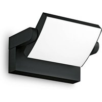 Ideallux Ideal Lux LED-utomhusvägglampa Swipe, svart, IP54, 3 000 K