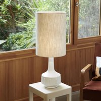 MARKET SET Jimmy table lamp, white/beige, height 83 cm