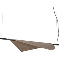 Zambelis LED-hänglampa 22229, sandsvart/brons