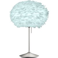 UMAGE Eos mini table lamp light blue/brushed steel