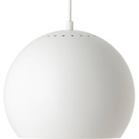 FRANDSEN Ball hanging light, Ø 25 cm, matt white