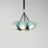 Opviq Hänglampa Sivani MR-629, turkos, metall 7 lampor i kluster