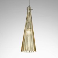 Selène Costa Rica pendant light made of glass, amber