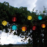 STAR TRADING Colourful LED solar string light with 10 lampions