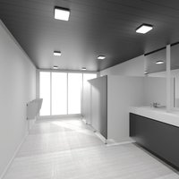 Performance in Lighting LED ceiling lamp WL210 angular plastic 15W 21x21cm Performance in Lighting LED ceiling lamp WL210 angular plastic 15W 21x21cm