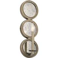 KICHLER Vägglampa Rosalie med antikt strukturerat glas