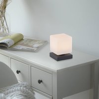 Paul Neuhaus LED-bordslampa Dadoa, antracit, glas, dimbar